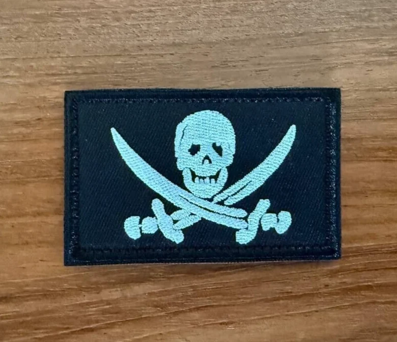 Pirate Skull & Swords Russian Tactical Military Patch