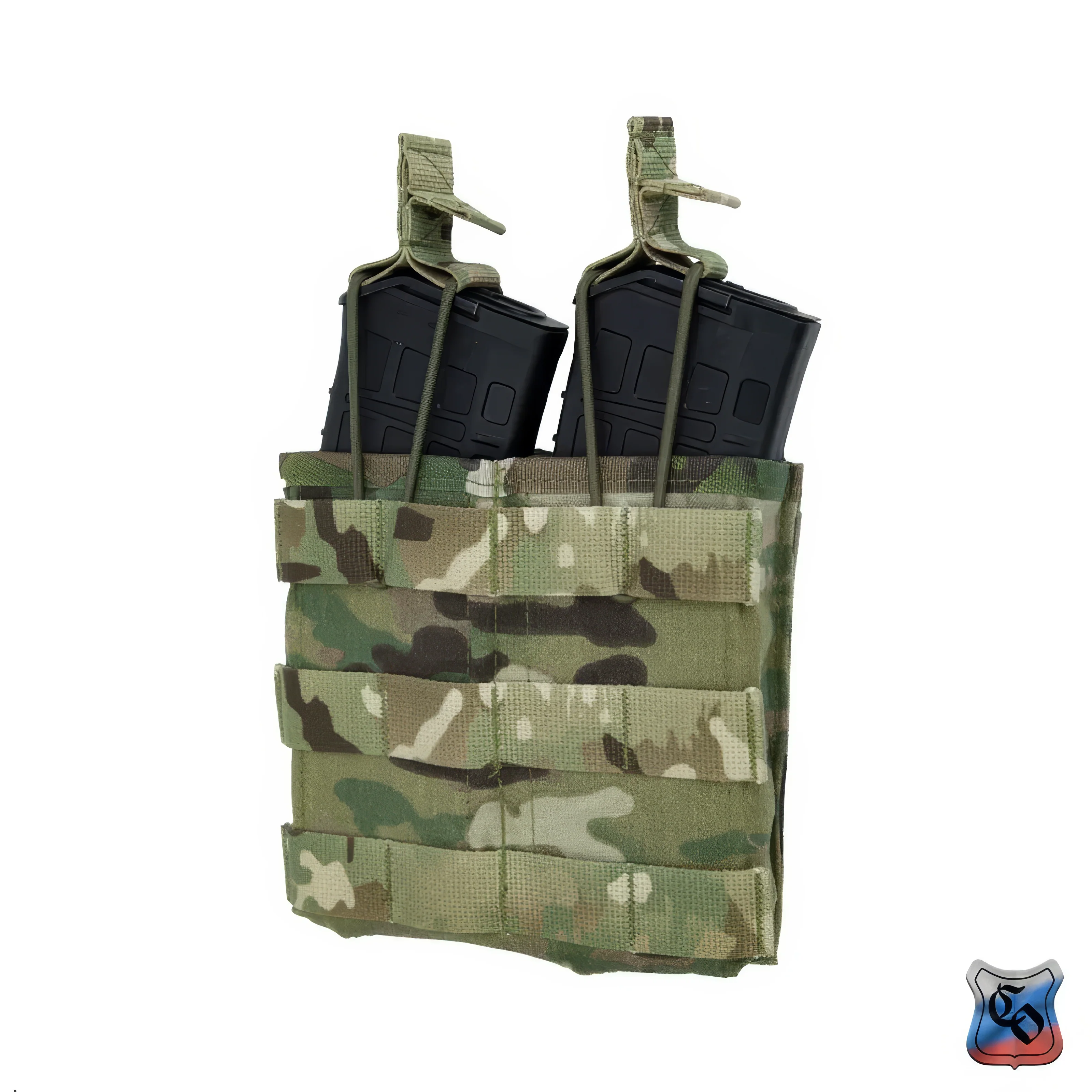 Preorder: Russian SSO AKM 2 MOLLE Double AK Magazine Pouch - Open Top - Image 2