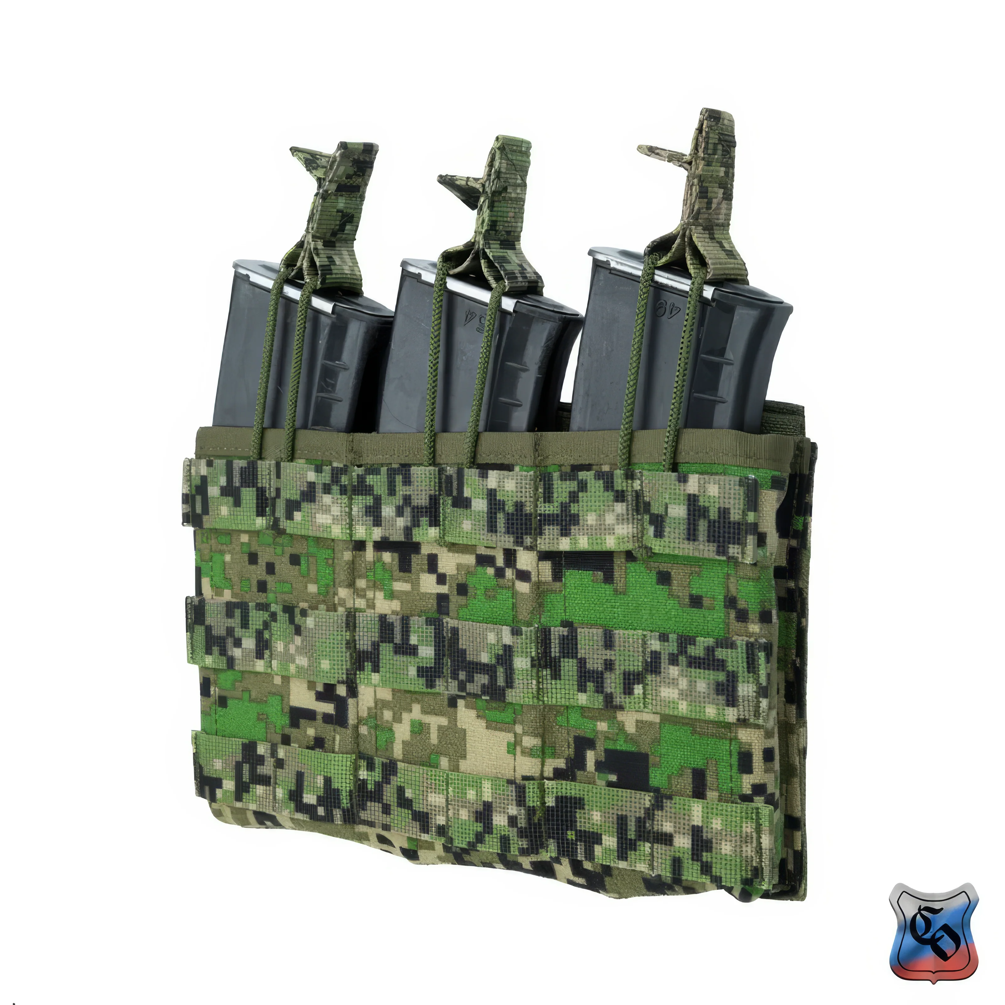 Preorder: Russian SSO AKM 3 MOLLE Triple AK Magazine Pouch - Open Top - Image 2