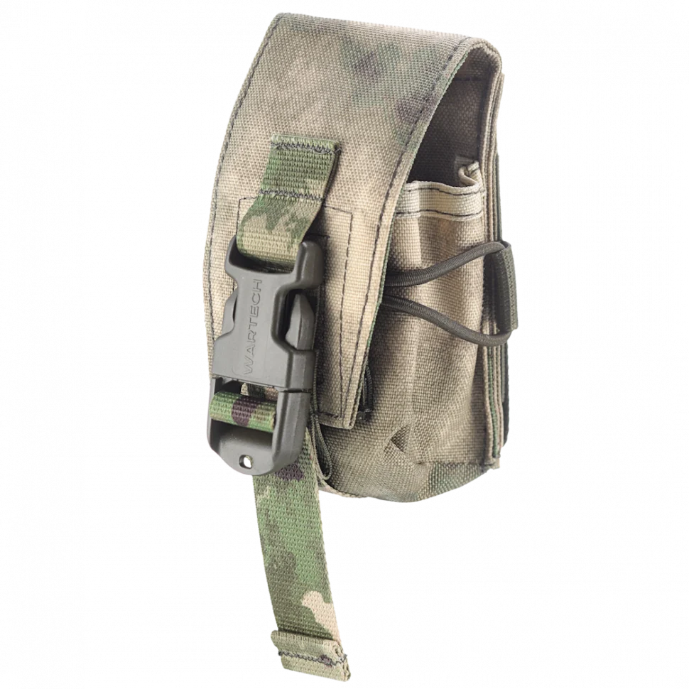 Preorder: Russian Wartech "ZARYA" GP-105 Universal Grenade Pouch - Adjustable/Versatile - Flap with Dual Velcro/Fastex Closure Options - Image 2