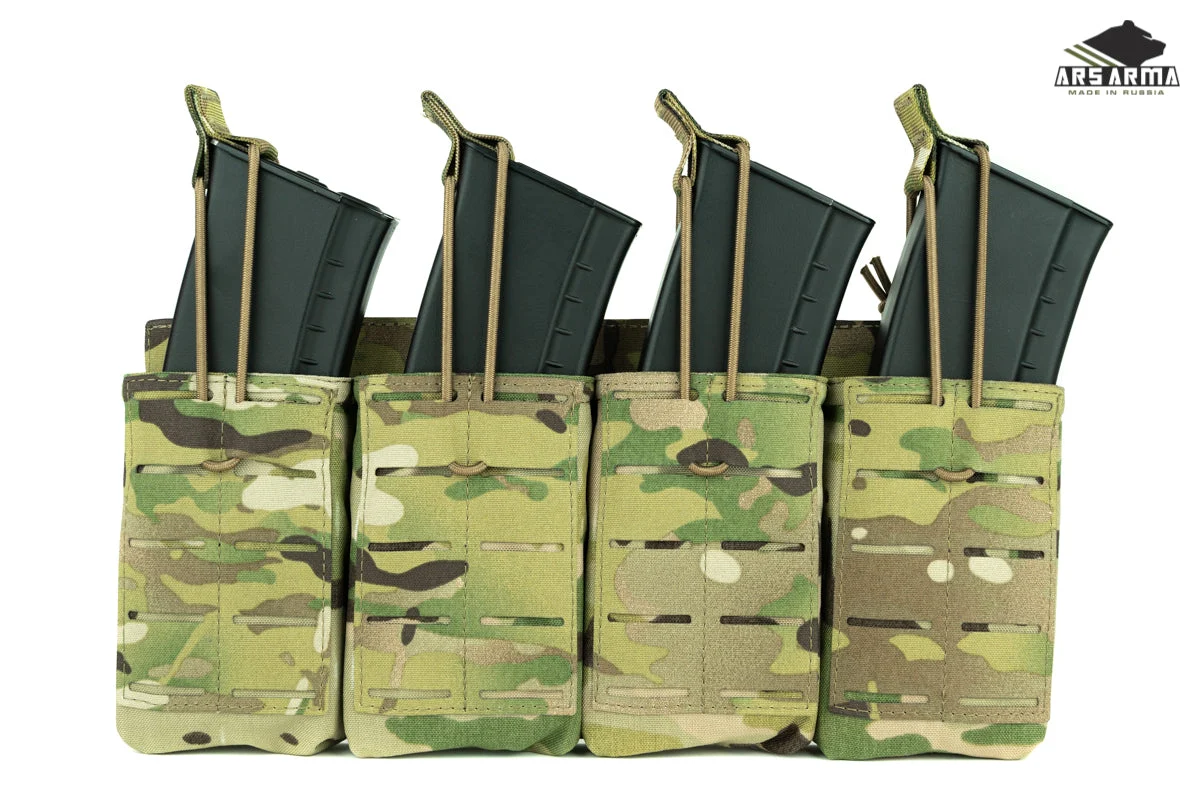 Russian Ars Arma Assault 2.0 Quad Mag Pouch - Multicam - Image 2