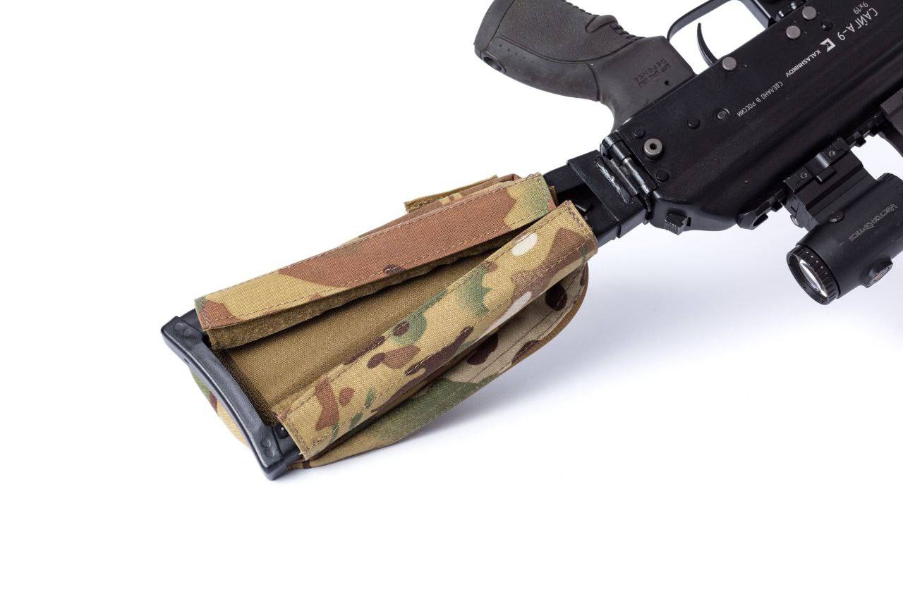 Russian Multicam Rifle Stock Cover Tactical Storage Accessory - Image 2