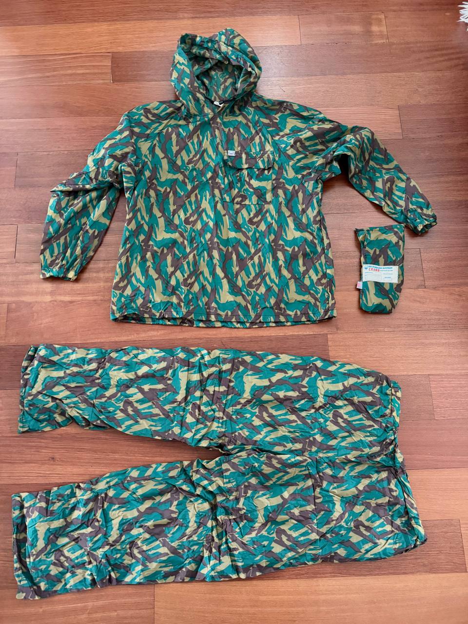 Russian NPO-SM "Sklon" Water-resistant/Windproof Suit – Green Podlesok Color