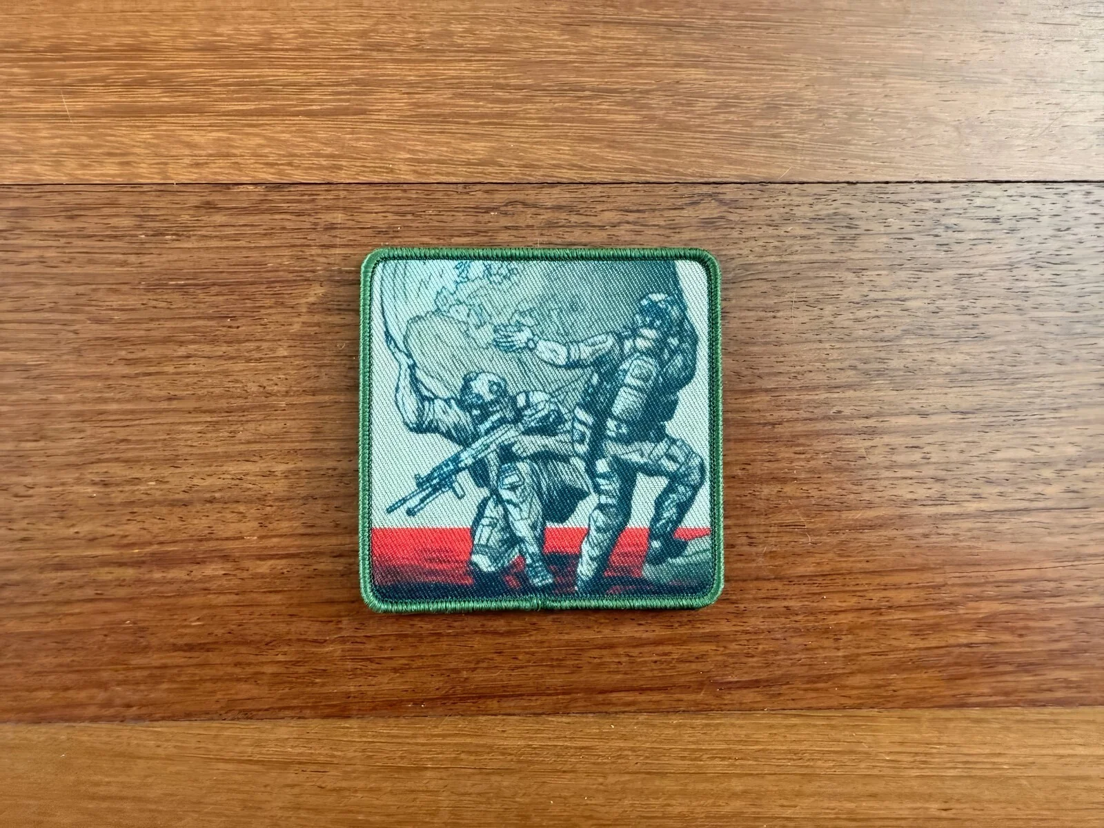 Russian Soldiers and Earth - Tactical Morale Patch - Military Badge