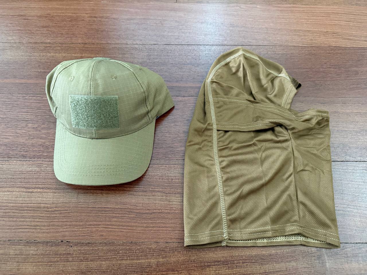 Russian Tactical Cap & Breathable Balaclava Set - Tan Color