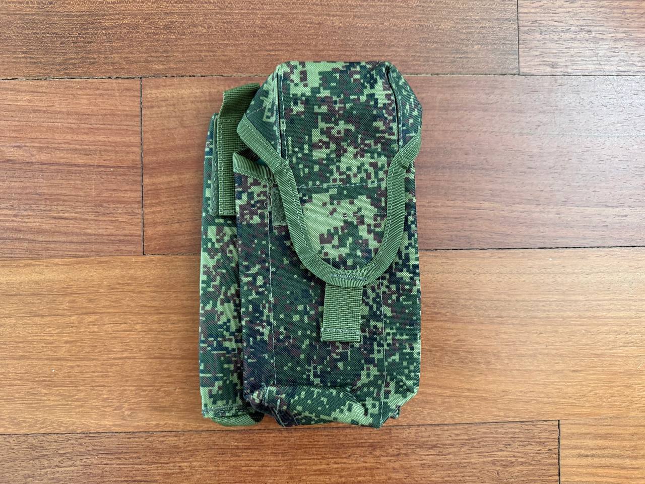 Russian Triada-TKO Right-Handed AK Dual Mag Pouch with ROP Flare - EMR Camo